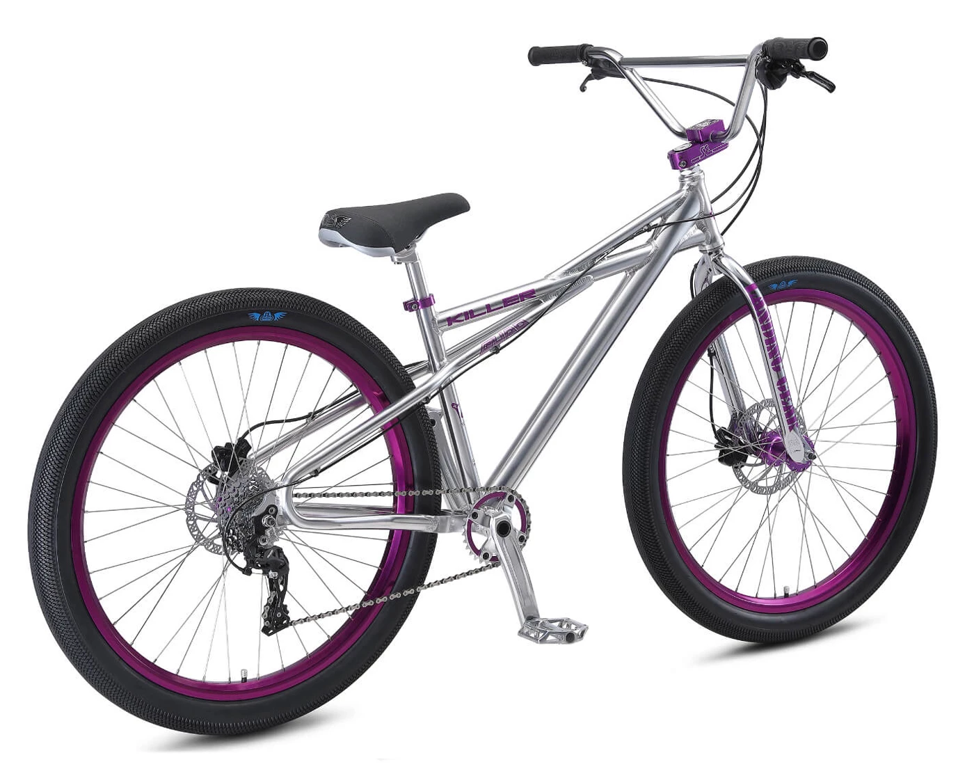 Se-bikes SE BIKES KILLER QUAD 27.5" HIGH POLISH SILVER/PURPLE 2022 – Image 3