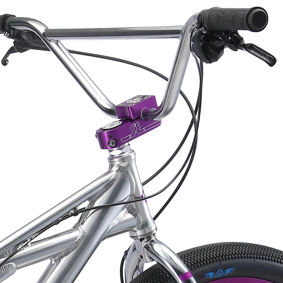 Se-bikes SE BIKES KILLER QUAD 27.5" HIGH POLISH SILVER/PURPLE 2022 – Image 4