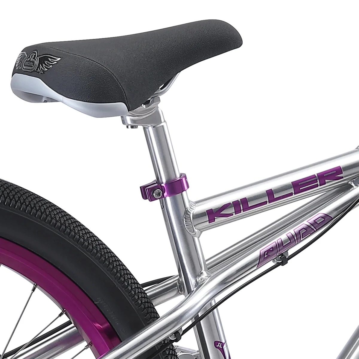Se-bikes SE BIKES KILLER QUAD 27.5" HIGH POLISH SILVER/PURPLE 2022 – Image 5