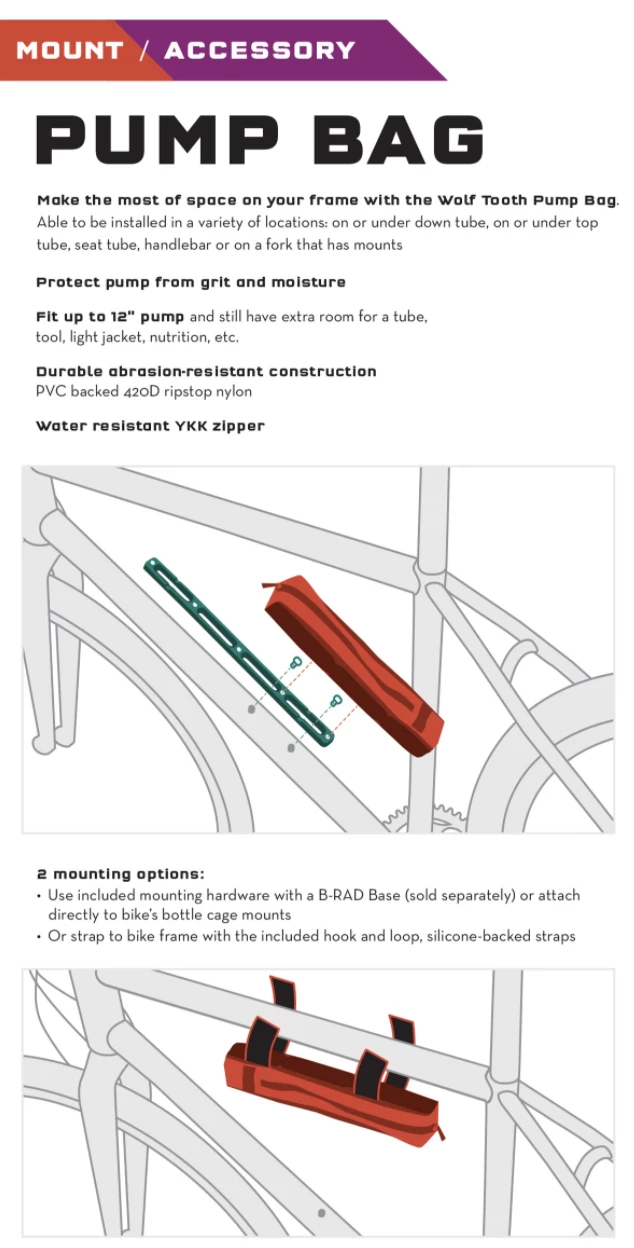 WOLFTOOTH PUMP BAG WOLF TOOTH B-RAD â Image 6