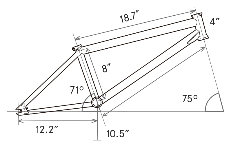 CADRE FLYBIKES SIERRA 18 POUCE FLAT BLACK â Image 2