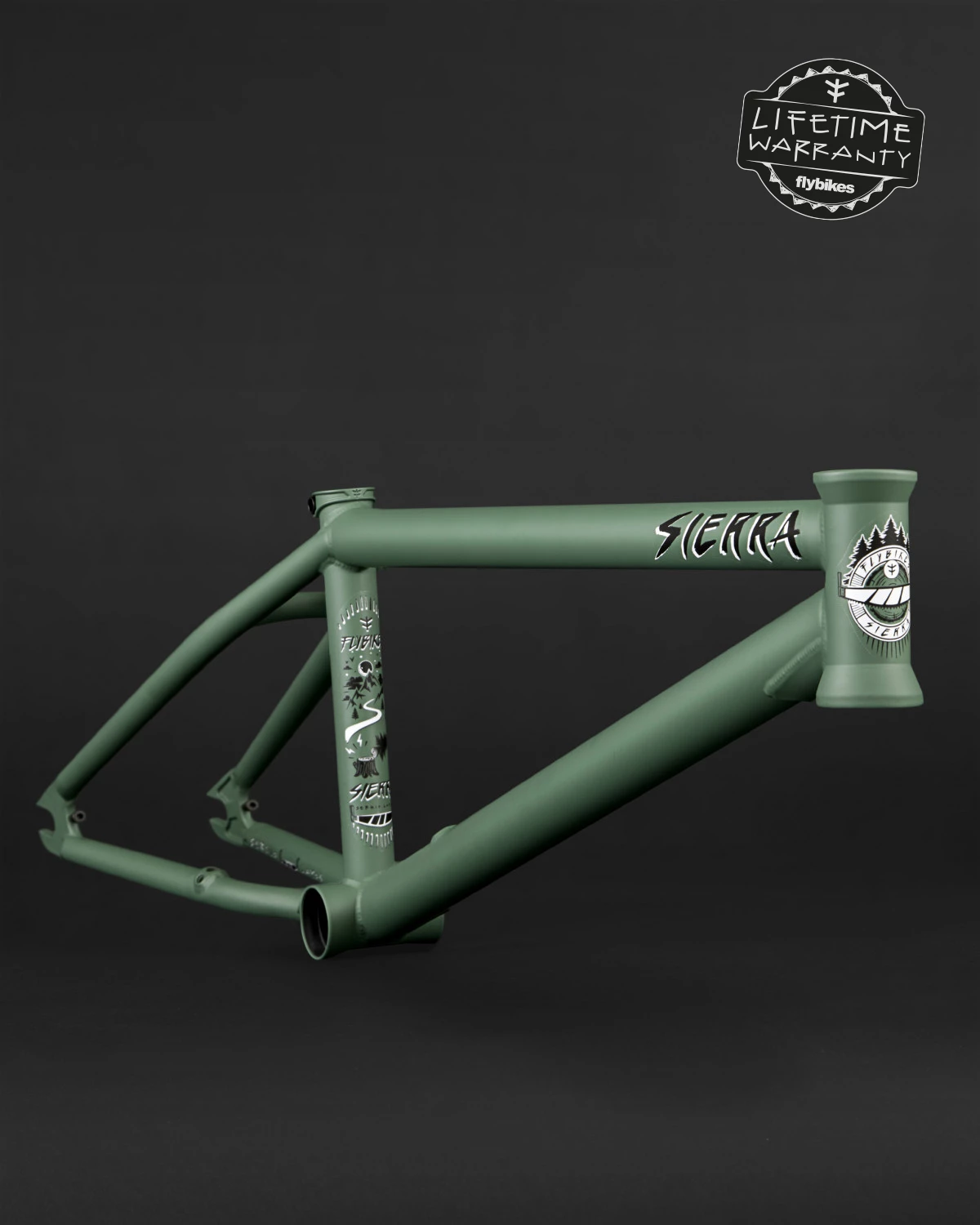 CADRE FLYBIKES SIERRA 18 POUCE FLAT FOREST GREEN